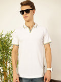 Thomas Scott Men Solid Polo Collar Cotton T-shirt