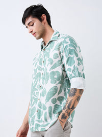 SPYKAR Men Spread Collar Floral Printed Cotton Casual Shirt