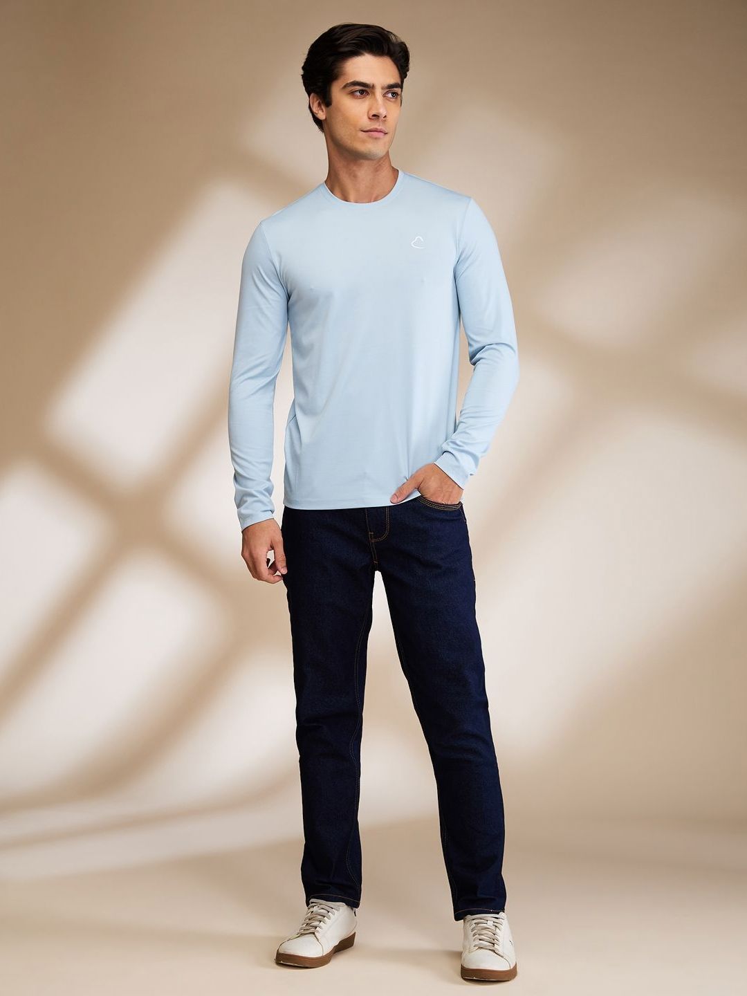 Being Human Men Solid Round Neck Cotton Slim Fit T-shirt