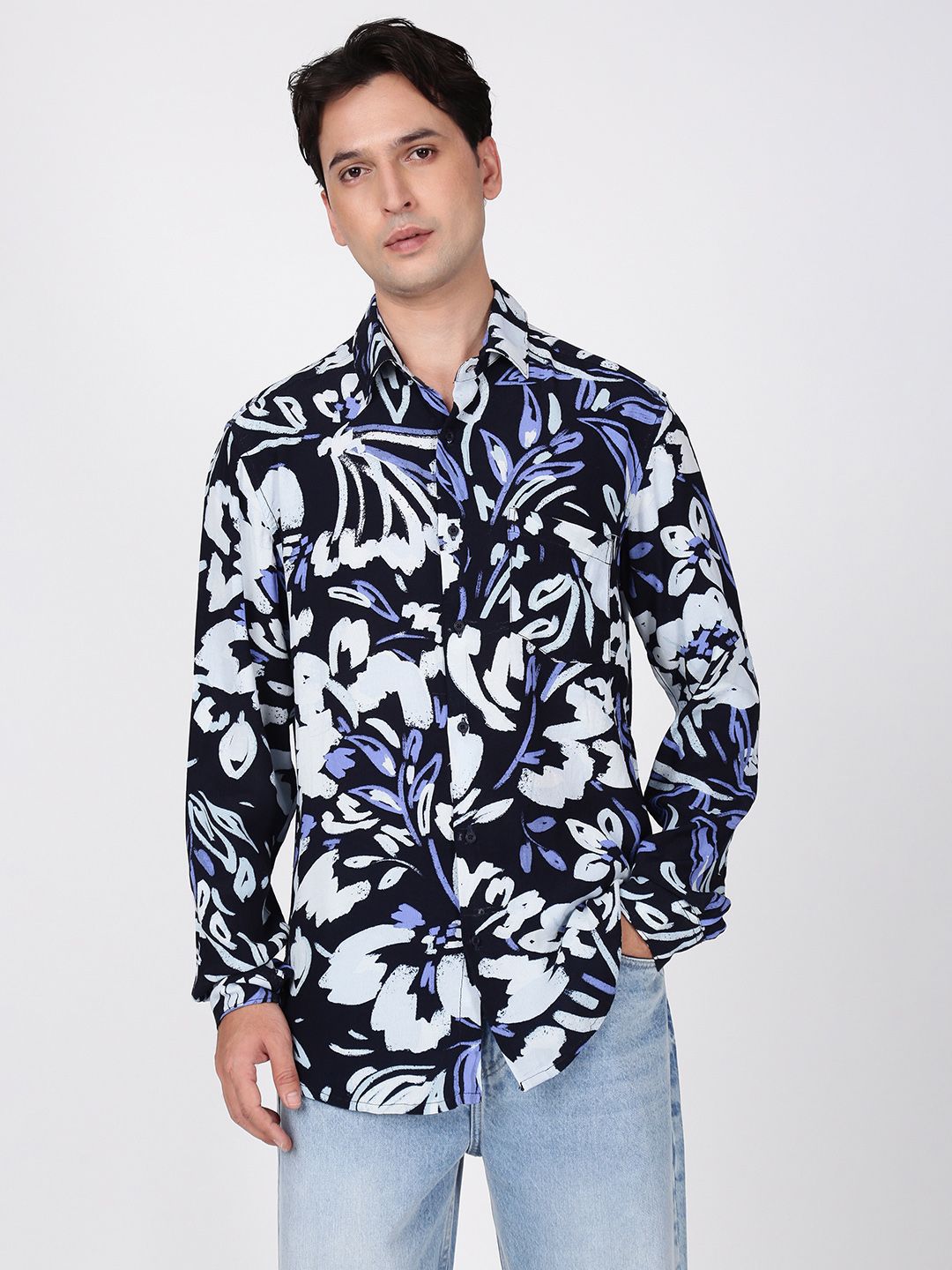 Bene Kleed Men Slim Fit Printed Casual Shirt