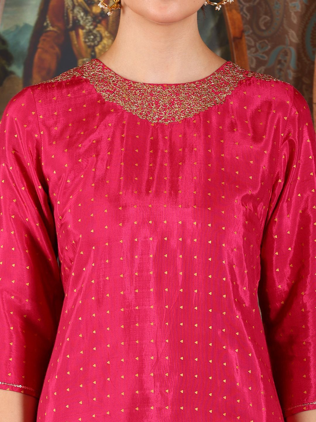 W Women Embroidered Kurta