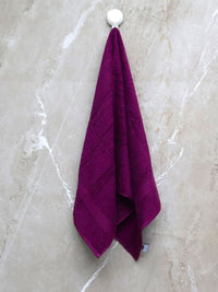 BOMBAY DYEING Tulip Purple Pure Cotton 450 GSM Bath Towel