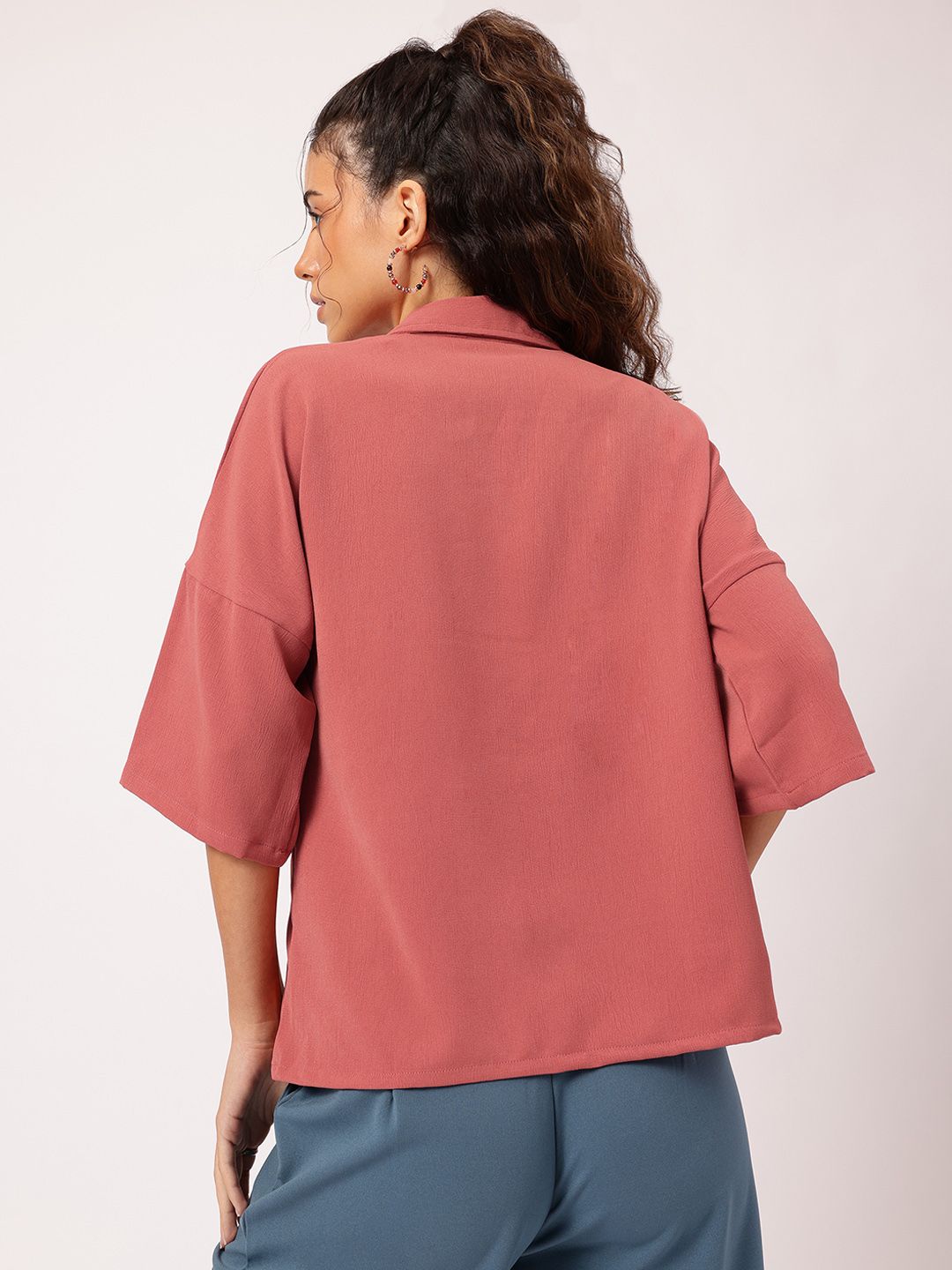 DressBerry Drop Sleeve Relaxed Shirt