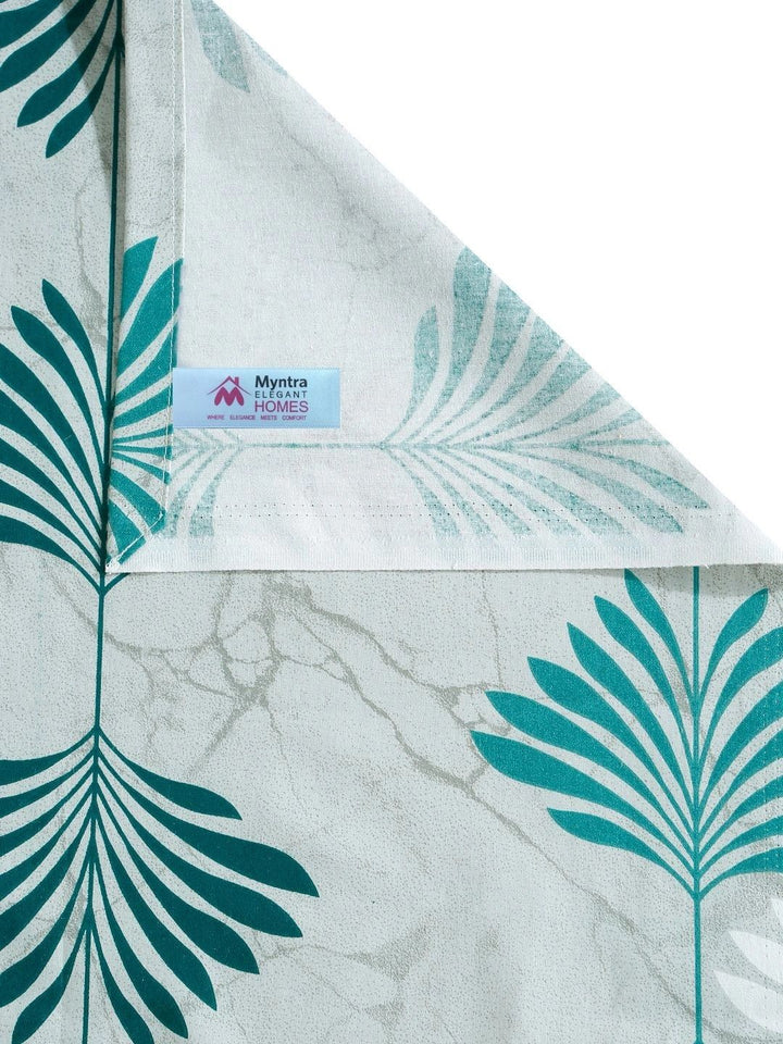 Myntra Elegant Homes Green Floral 400 TC Cadar Tempat Tidur Single dengan 1 Sarung Bantal