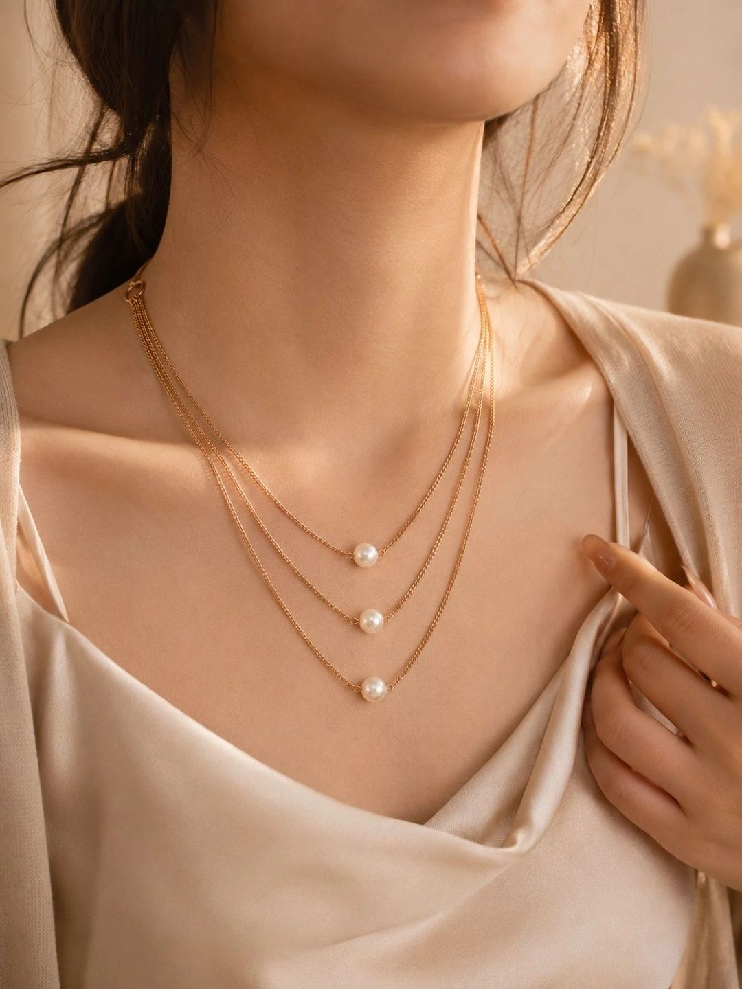 VOGUE PANASH Kalung Berlapis Emas Berlapis Emas