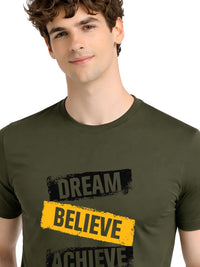 ADRO Men Typography Printed T-shirt