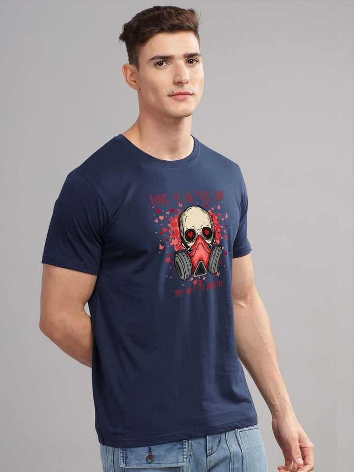 ADRO Men Graphic Printed Round Neck Cotton T-shirt
