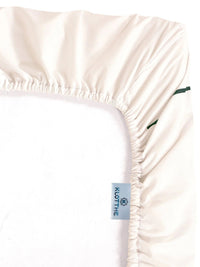 KLOTTHE Cream & Orange Abstract Printed Dilengkapi 400 TC King 7D Cadar dengan 2 Sarung Bantal