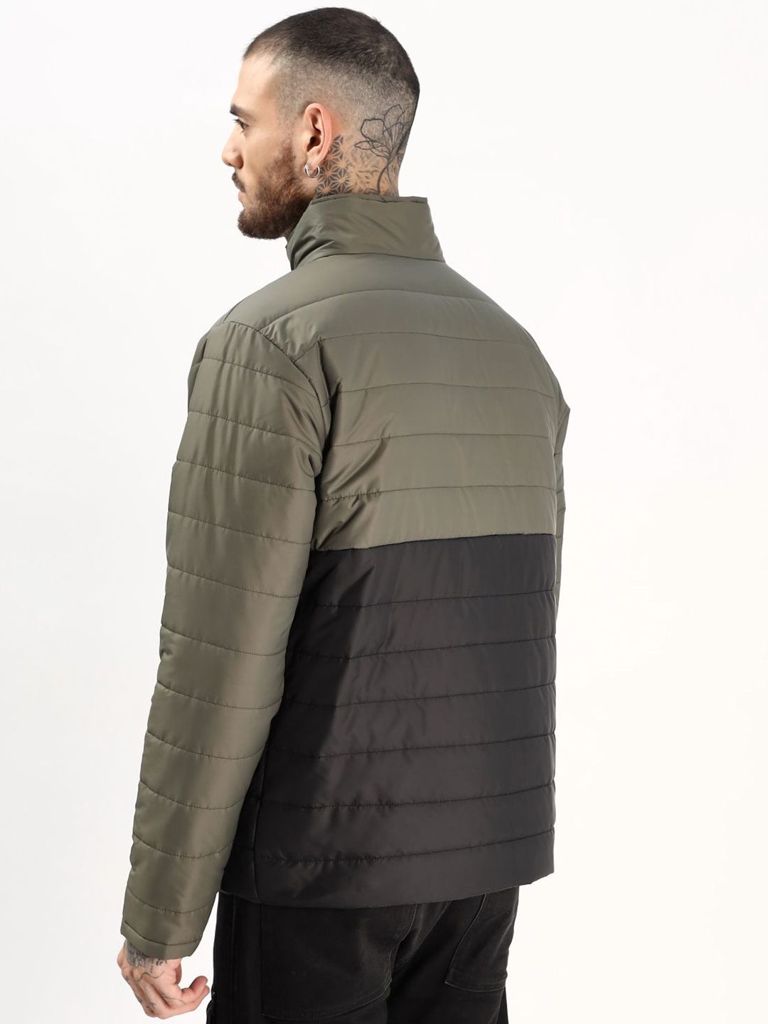 ADRO Men Colourblocked Windcheater Bomber Jacket