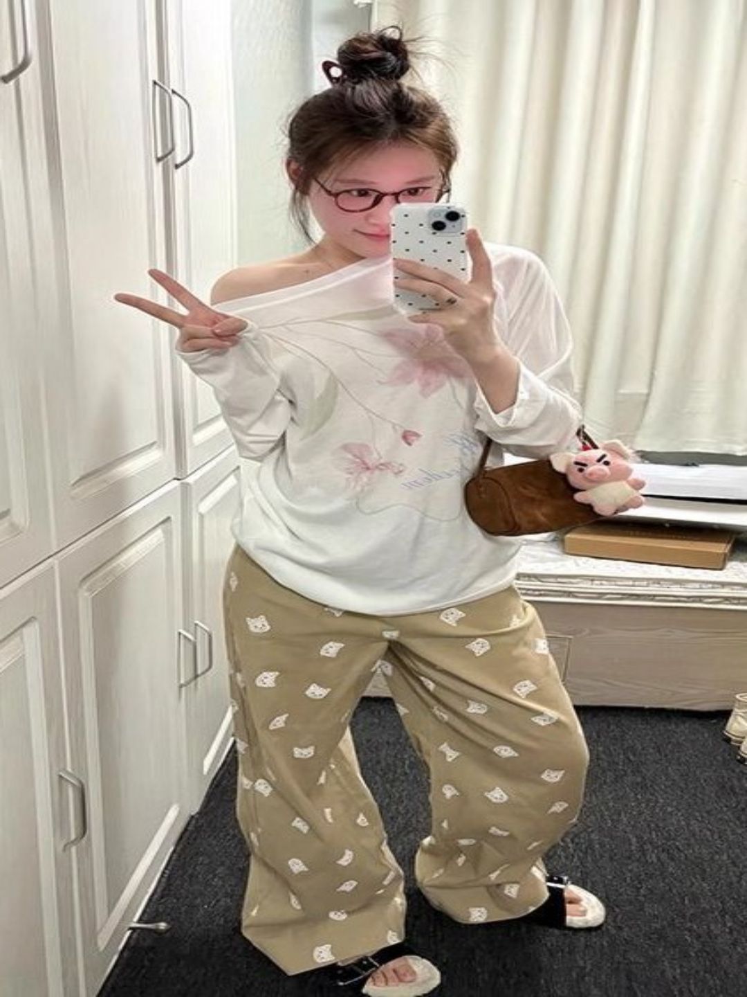 DressBerry Floral Printed Round Neck Long Sleeves T-Shirt