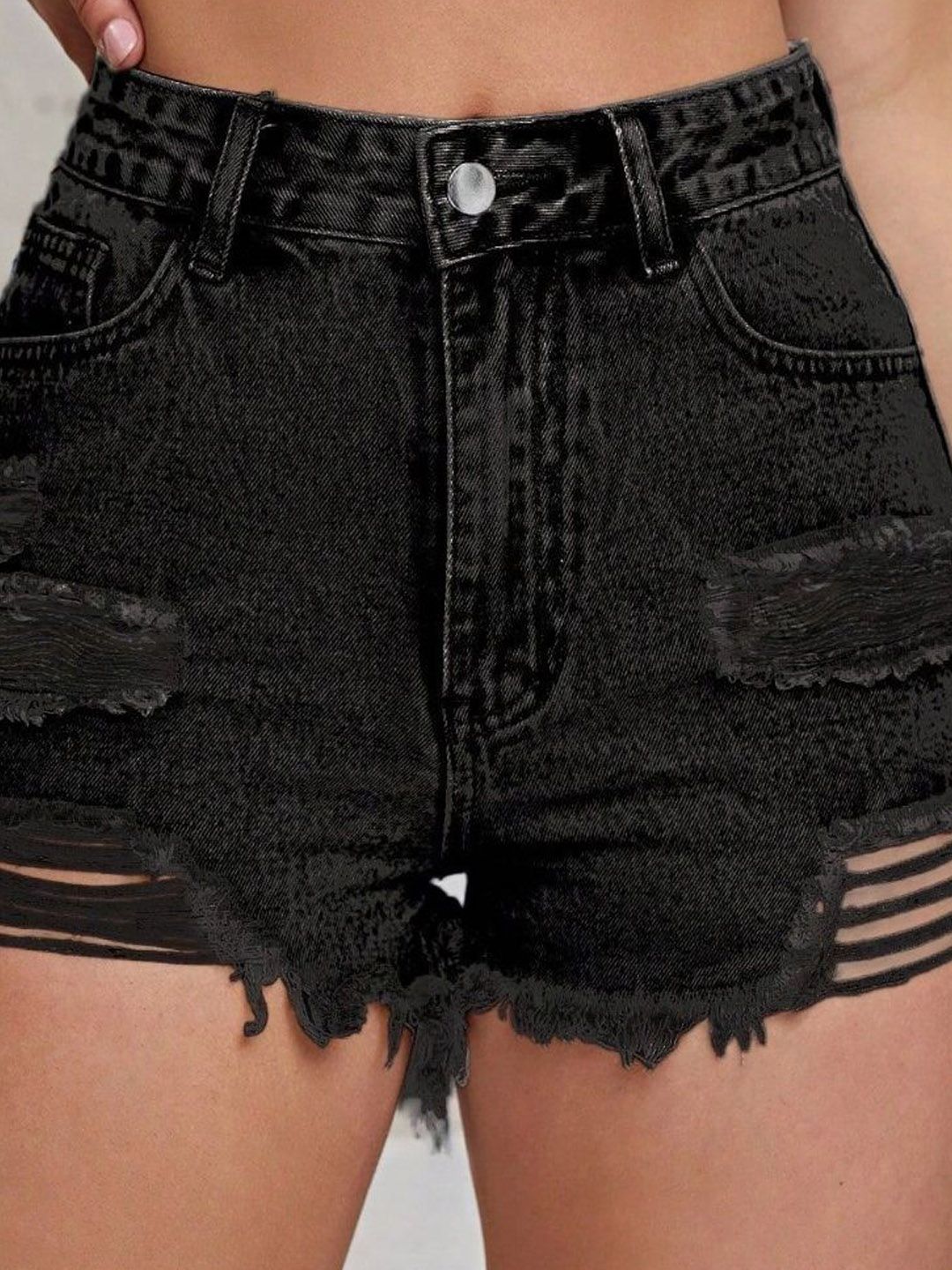 DressBerry Women Solid Skinny Fit Mid-Rise Regular Shorts
