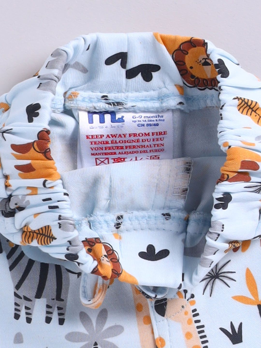Moms Love Infant Boys Graphic Printed Pure Cotton Clothing Set