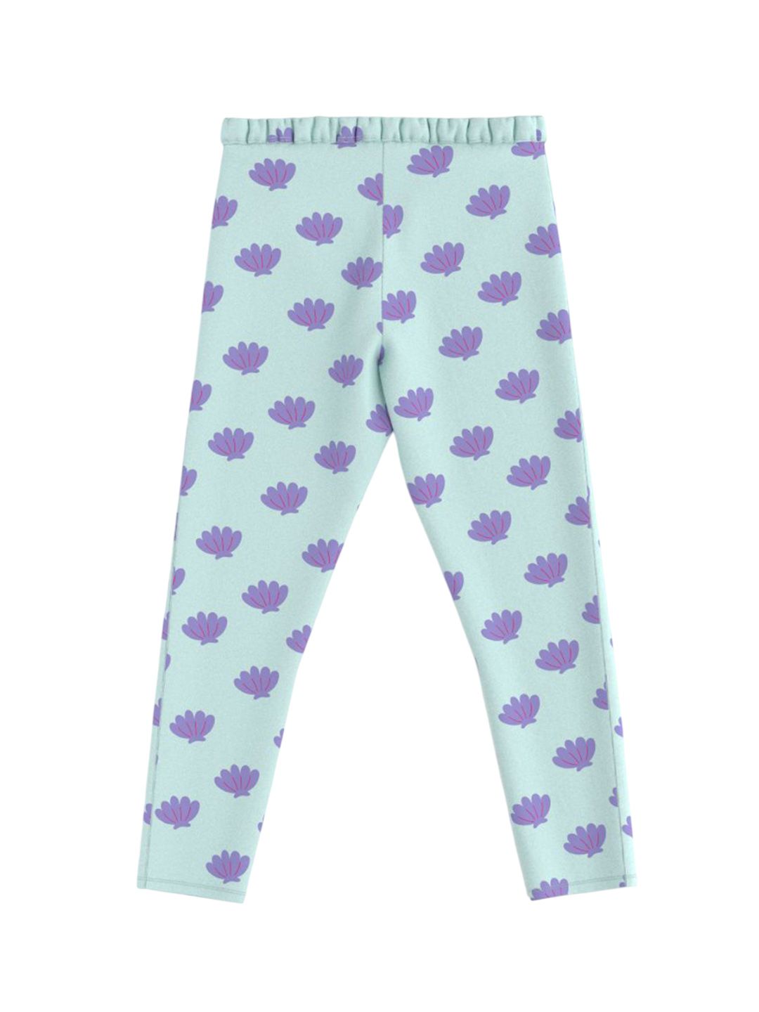 Nauti Nati Infant Girls Pack of 2 Printed Mid-Rise Ankle-Length Leggings