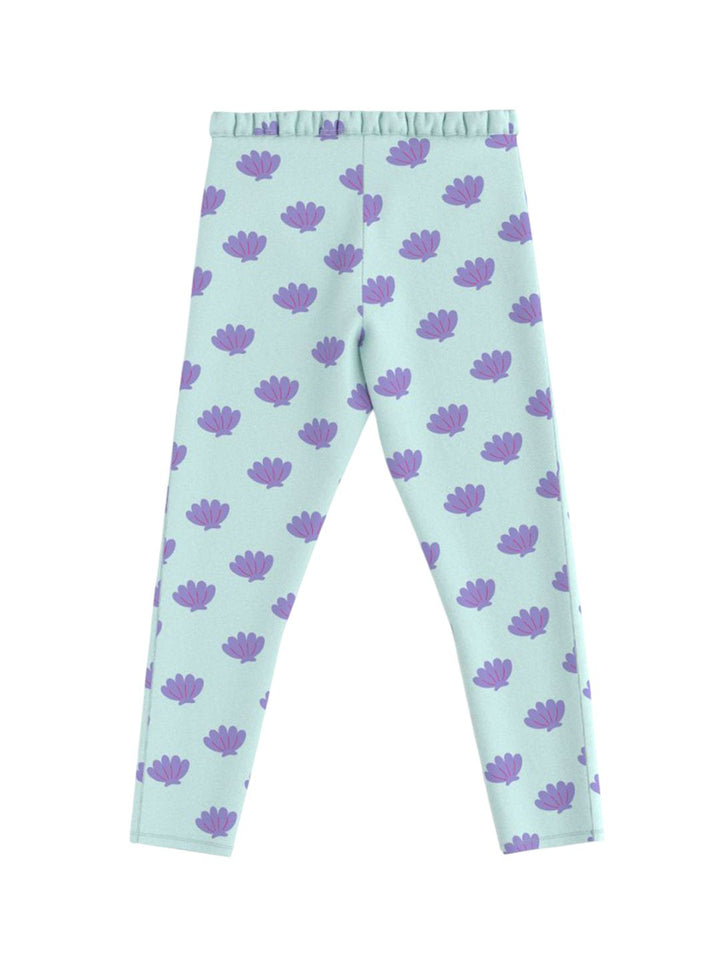 Nauti Nati Infant Girls Pack of 2 Printed Mid-Rise Ankle-Length Leggings