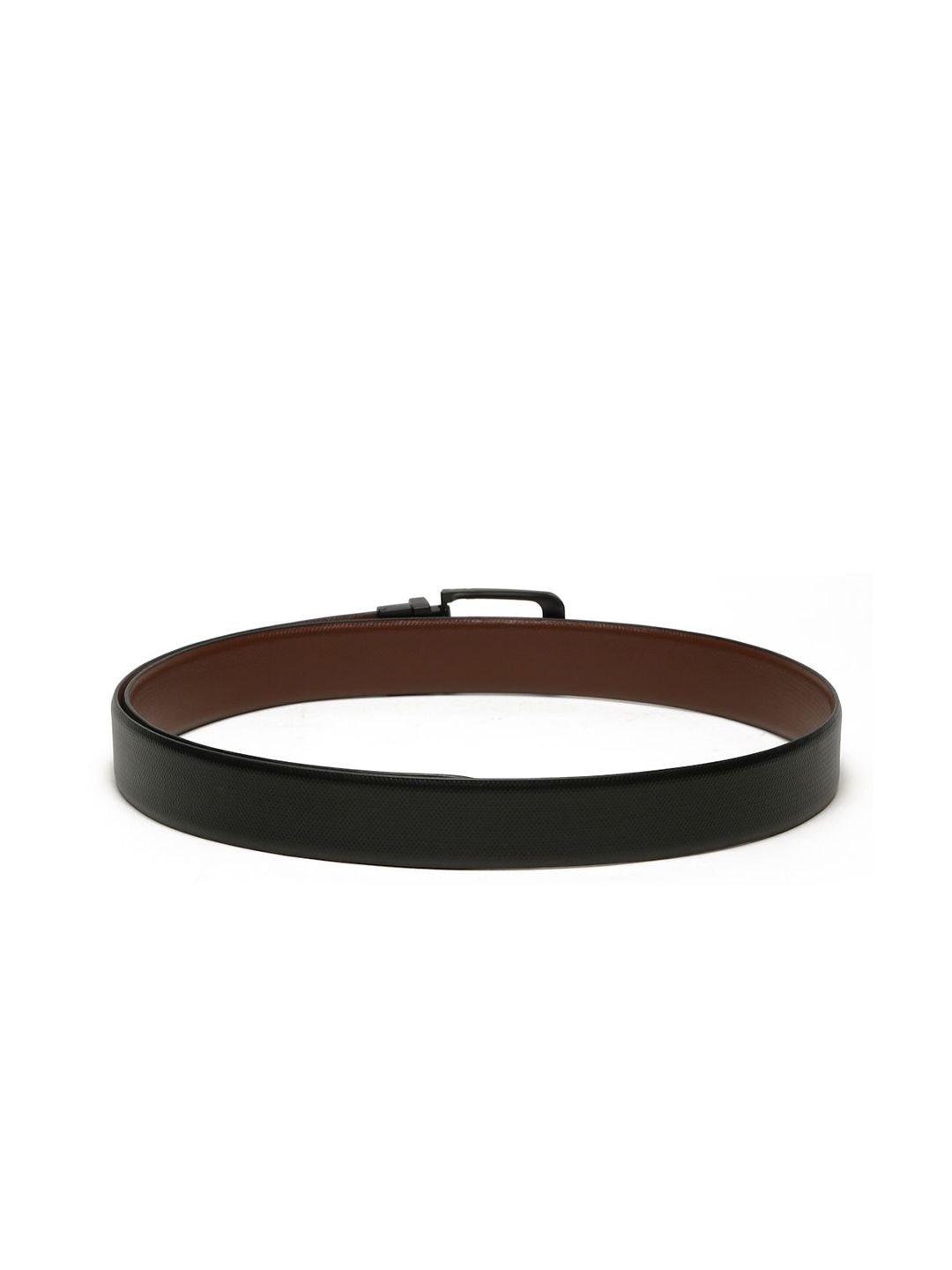 Teakwood Leathers Men Textured Leather Reversible Formal Belt