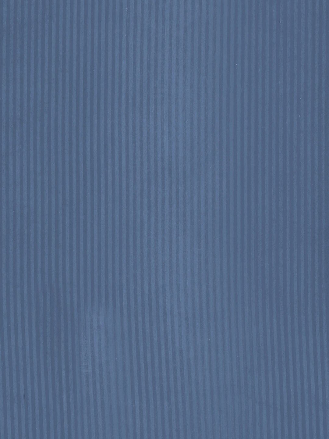 KLOTTHE Blue Striped Cotton 210 TC Single Fine Bedsheet with a Pillow Cover-89 x 59 inches