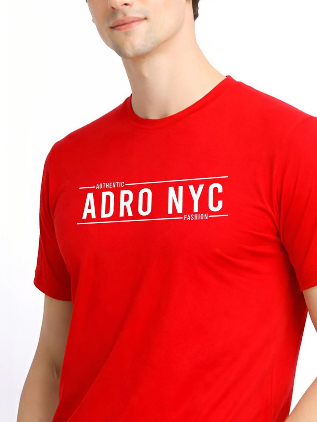 ADRO Men Typography Printed T-shirt