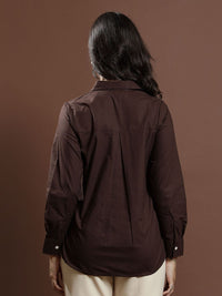 Athena Women Embellished Cotton Shirt