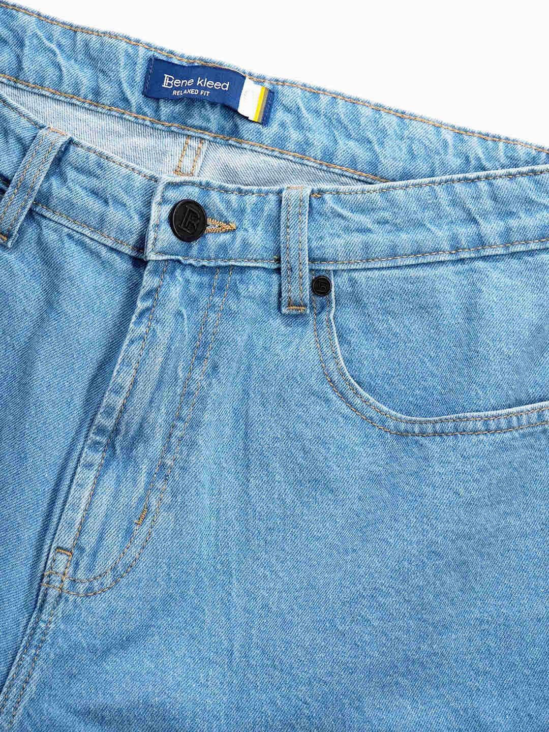 Bene Kleed Men Denim Relaxed Fit Shorts