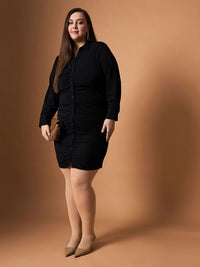 SASSAFRAS Curve Shirt Dress
