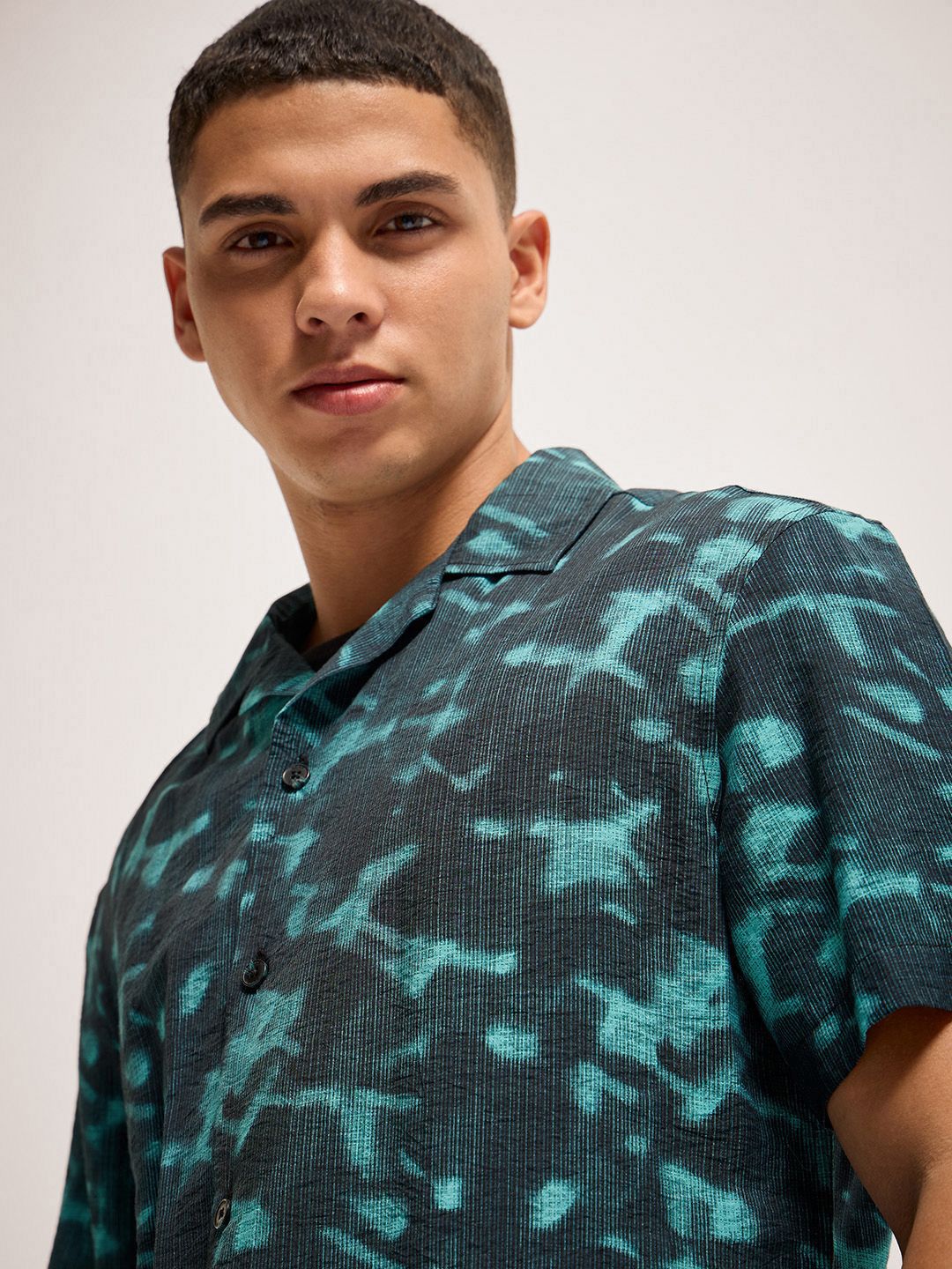 THE BEAR HOUSE Men Abstract Printed Opaque Casual Shirt
