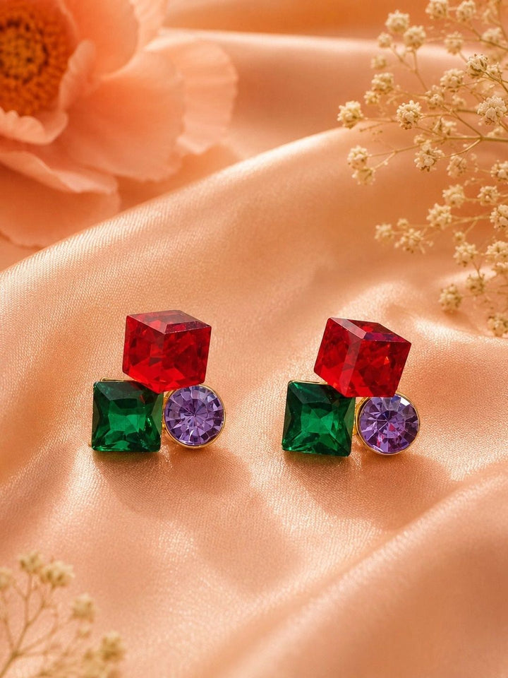 VOGUE PANASH Geometric Studs Earrings