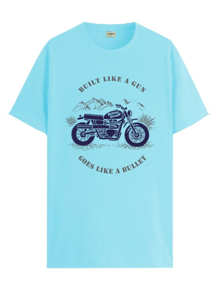 ADRO Men Graphic Printed Round Neck Cotton T-shirt