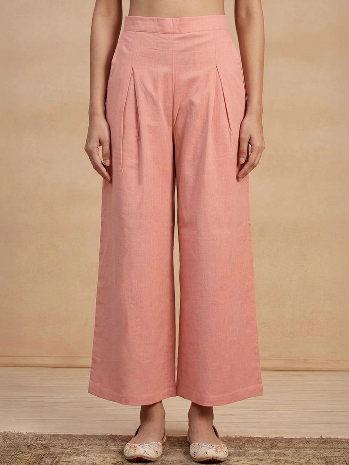 House of Chikankari Women Regular Chikankari Kurta with Trousers