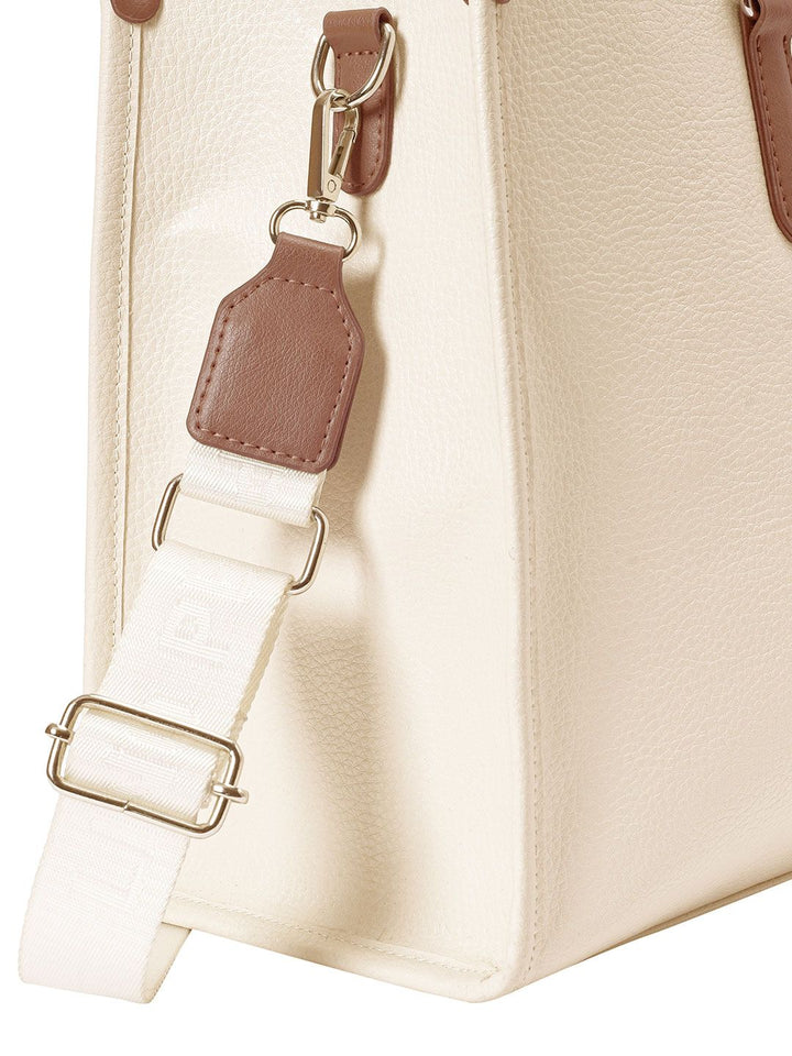 Lino Perros Textured Structured Shoulder Bag With Detachable Strap