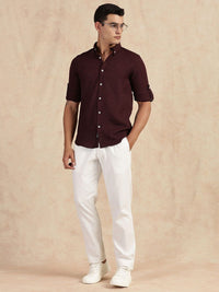 Thomas Scott Men Slim Fit Button-Down Collar Casual Shirt