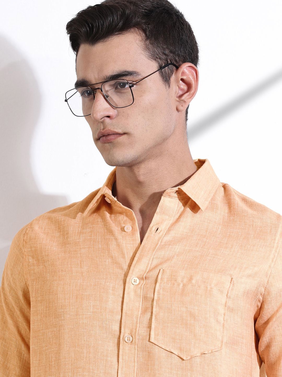 Thomas Scott Men Classic Slim Fit Opaque Casual Shirt
