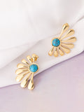 VOGUE PANASH Stainless Steel 18K Gold-Plated Contemporary Studs