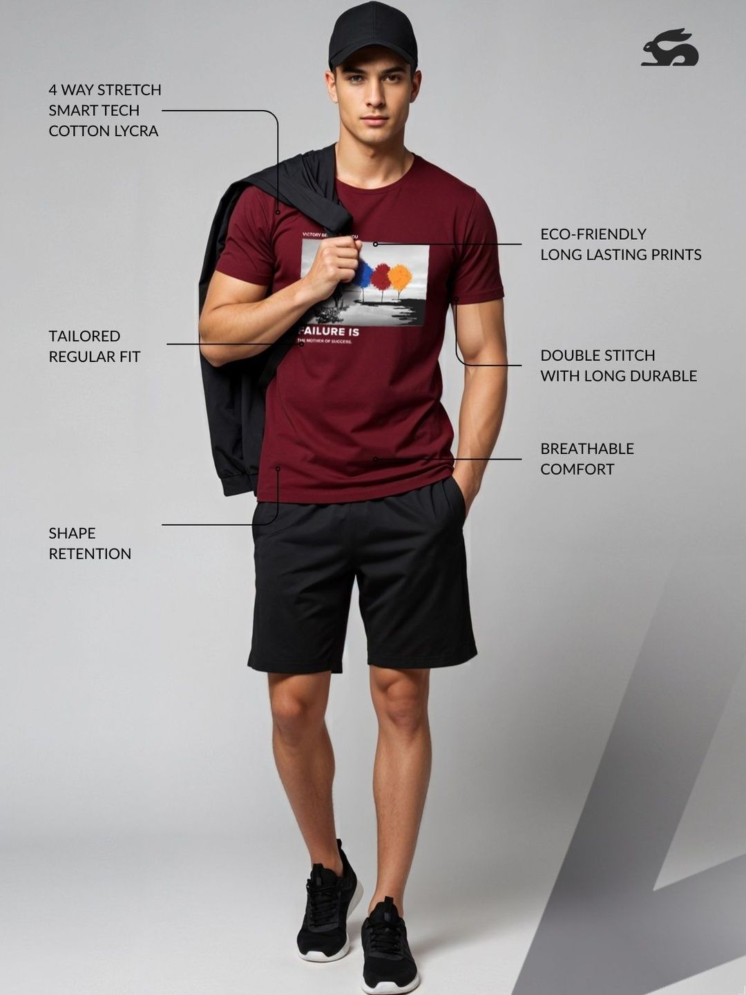 ADRO Graphic Printed Lengan Pendek Cotton Regular Fit T-shirt