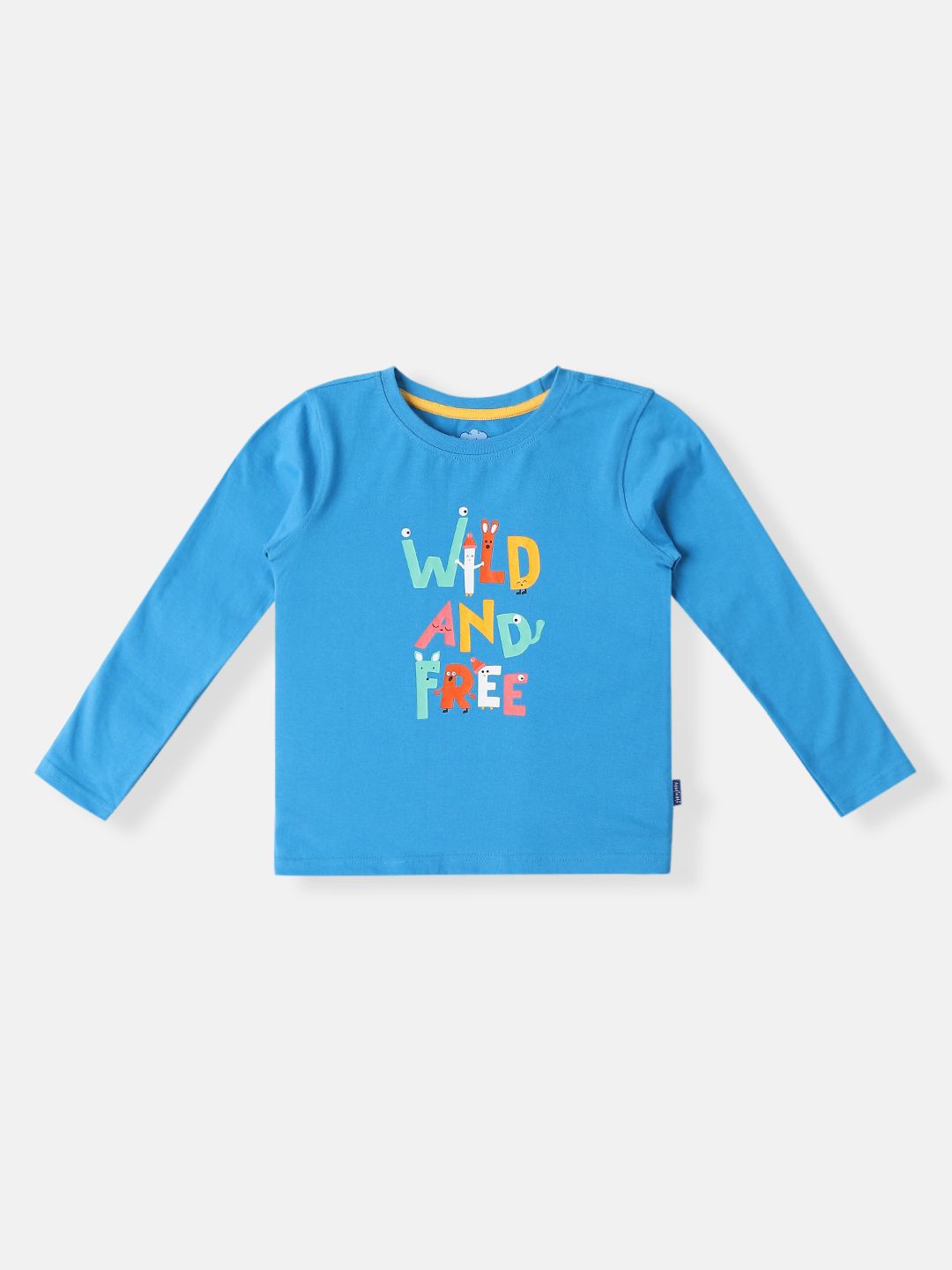 Nauti Nati Boys Pack Of 2 Bio Finish Typography Printed Round Neck Cotton T-shirts