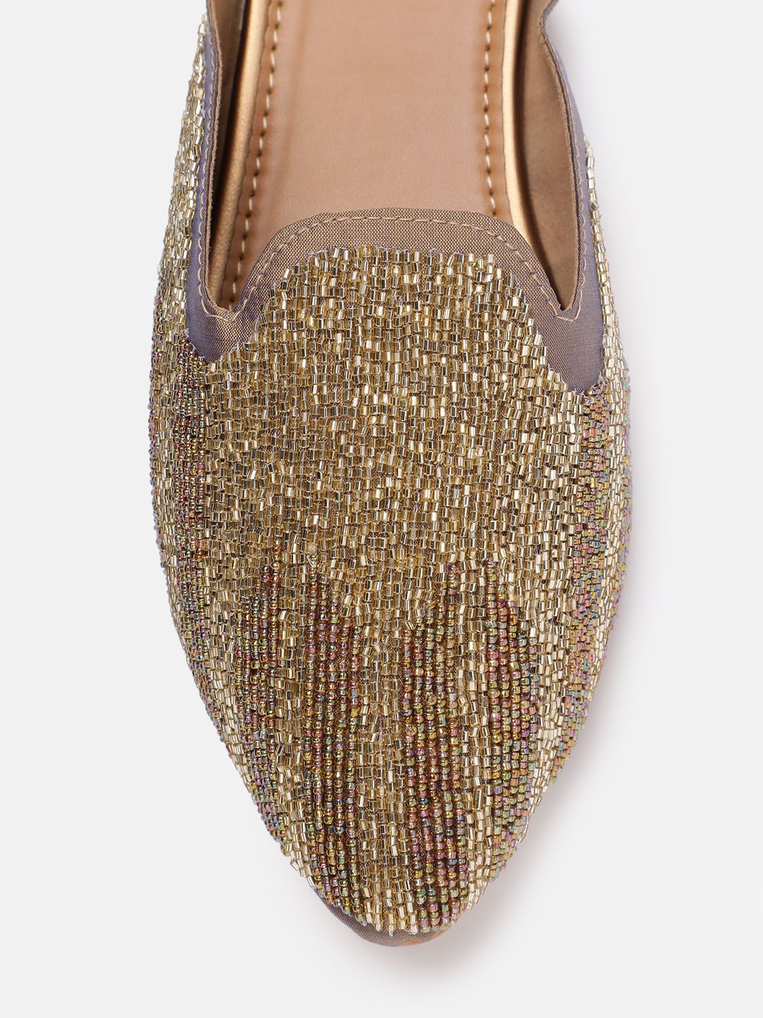 House of Pataudi Embellished Mules