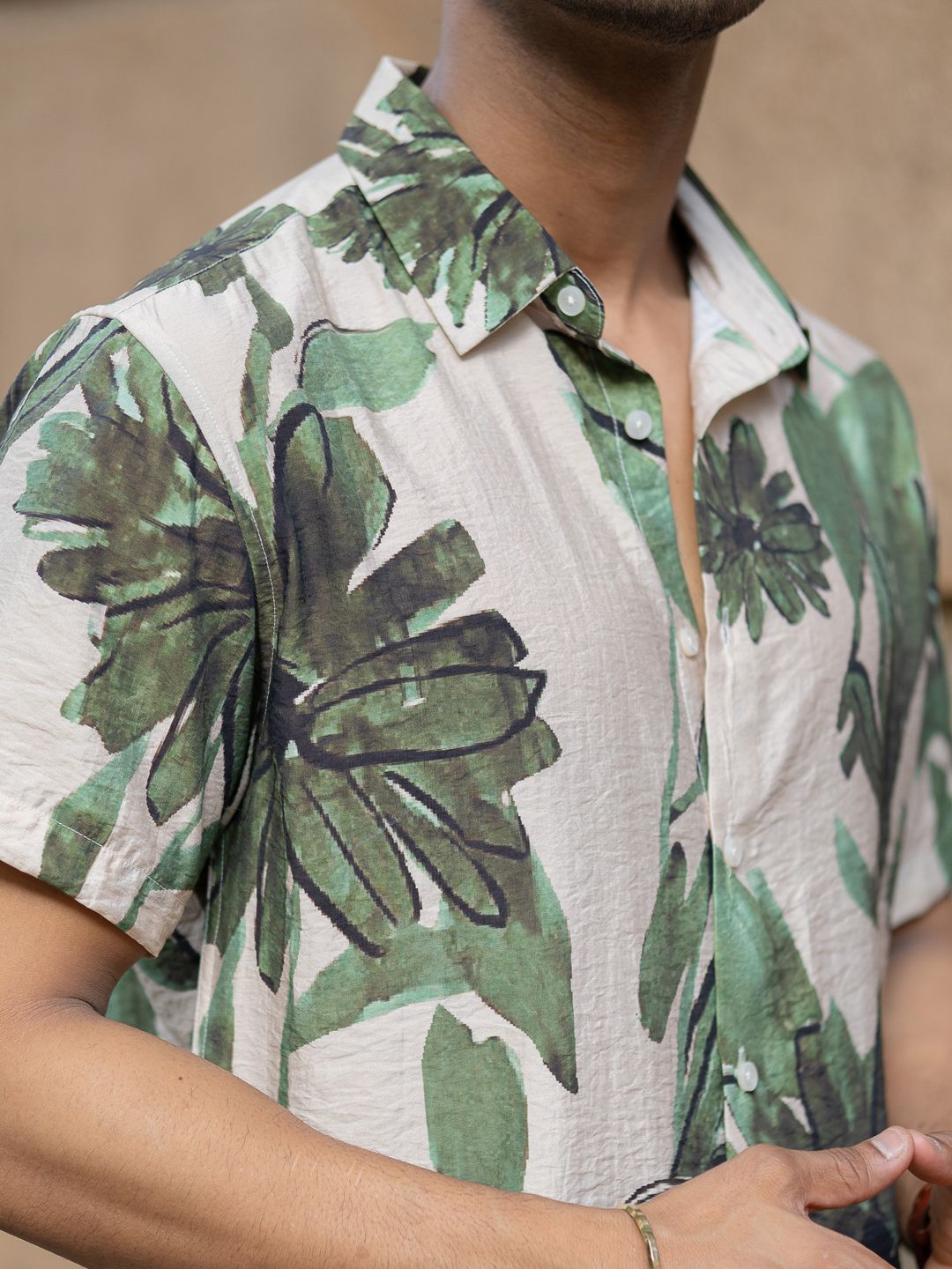 Powerlook SS25 Floral Printed Casual Shirt
