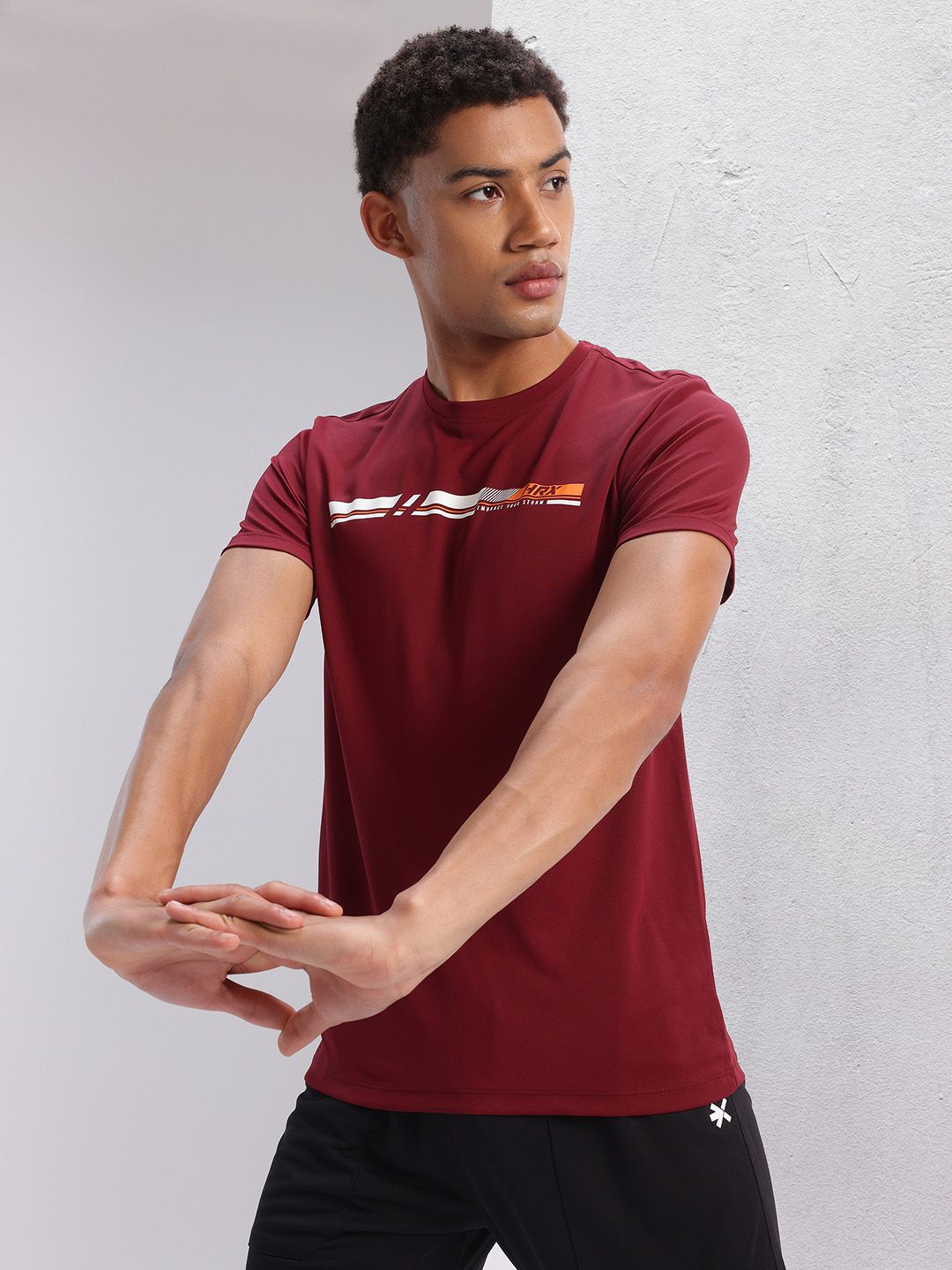HRX by Hrithik Roshan Printed Rapid-Dry Training T-shirt