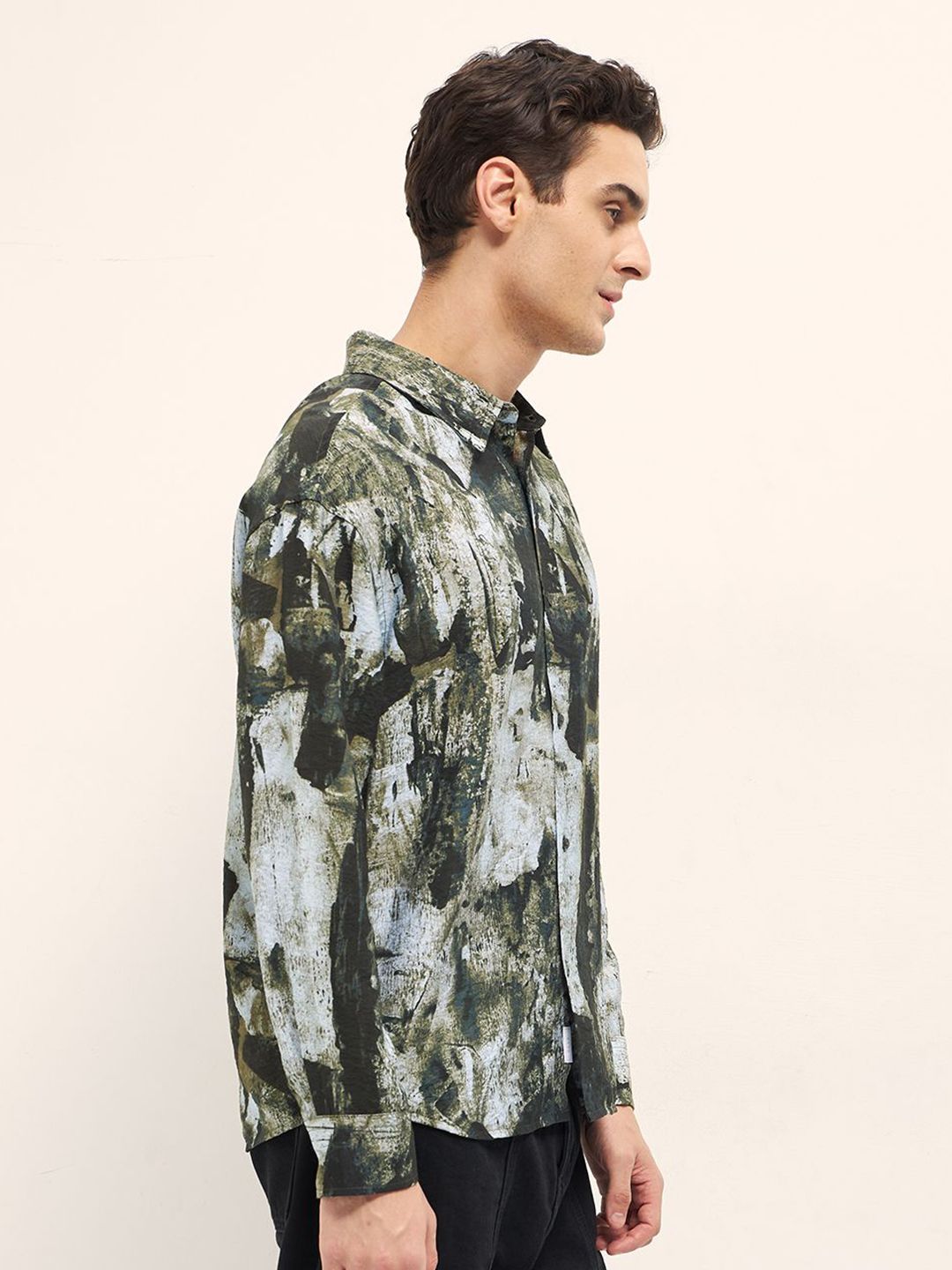THE BEAR HOUSE Men Opaque Printed Casual Shirt