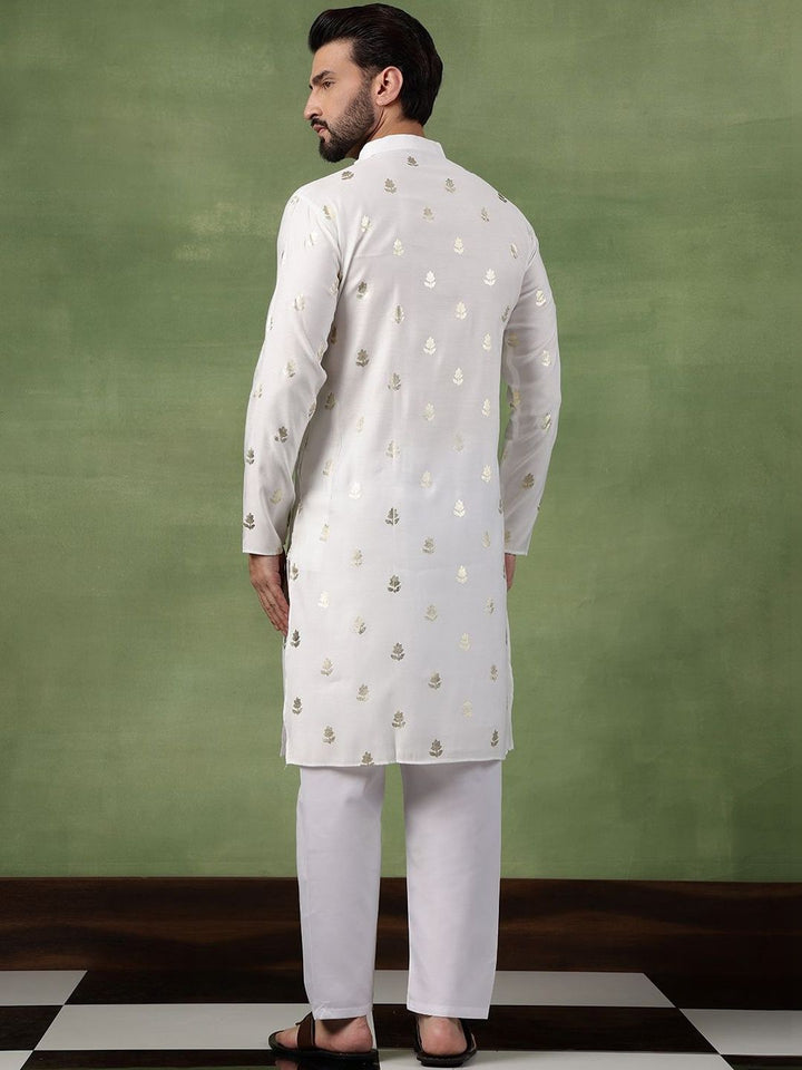 SOJANYA Men Floral Printed Kurta