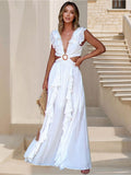 all about you women Ruffles Fit & Flare Maxi Dress