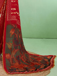 Saree mall Women Block Print Sarees With Blouse Piece