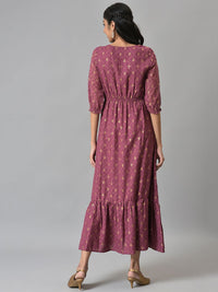 AURELIA Ethnic Motifs Print A-Line Maxi Dress