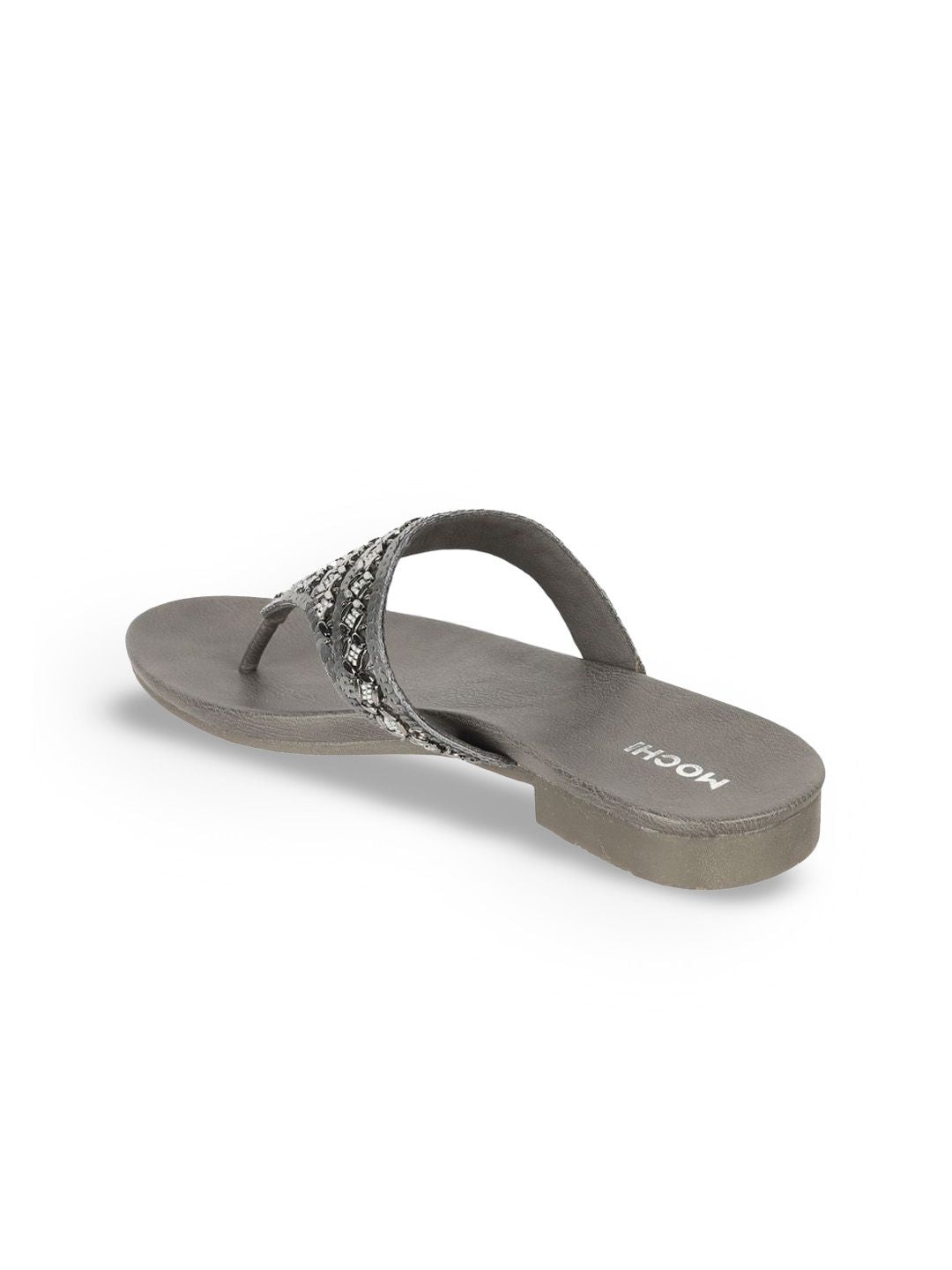 Mochi Women Ethnic T-Strap Flats