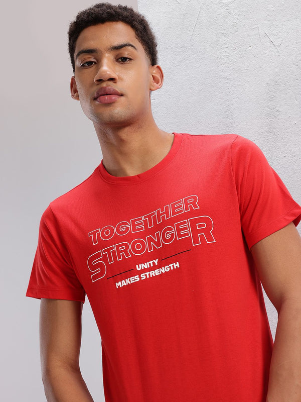 HRX by Hrithik Roshan Typography Print Regular Fit T-shirt