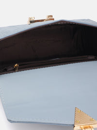 DressBerry Brand Logo Embossed Quilted Satchel