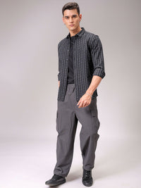 The Indian Garage Co Men Regular Fit Dobbr Textured Resortwear Shirt