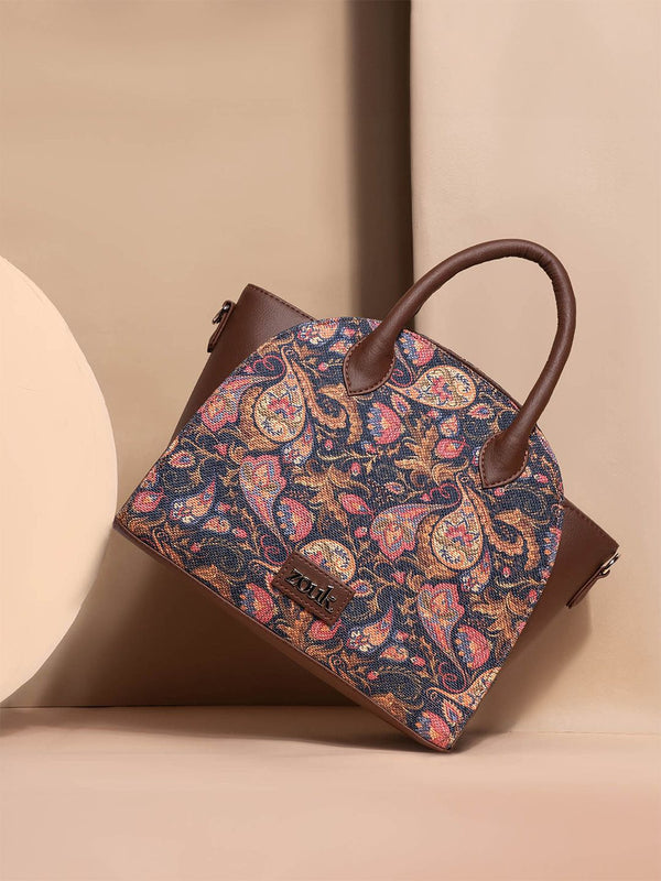 ZOUK Women Floral Printed Swagger Handheld Bag