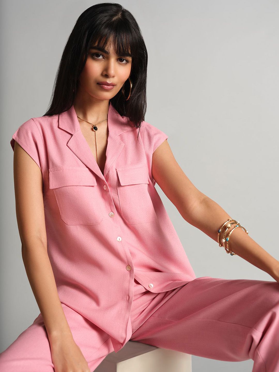 AND Short Sleeves Shirt With Trouser