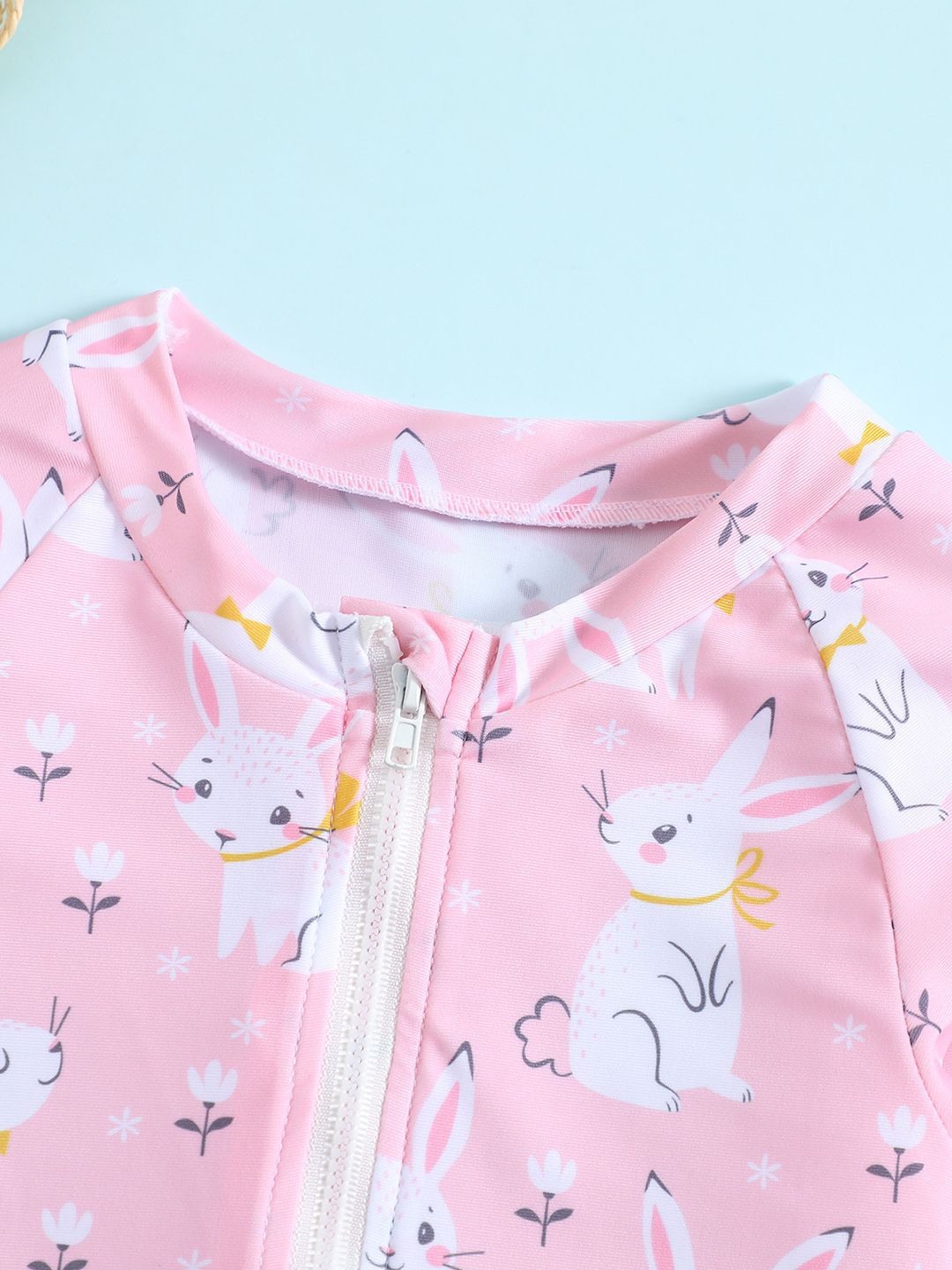 YK Infant Girls Printed Long Sleeve Bodysuit