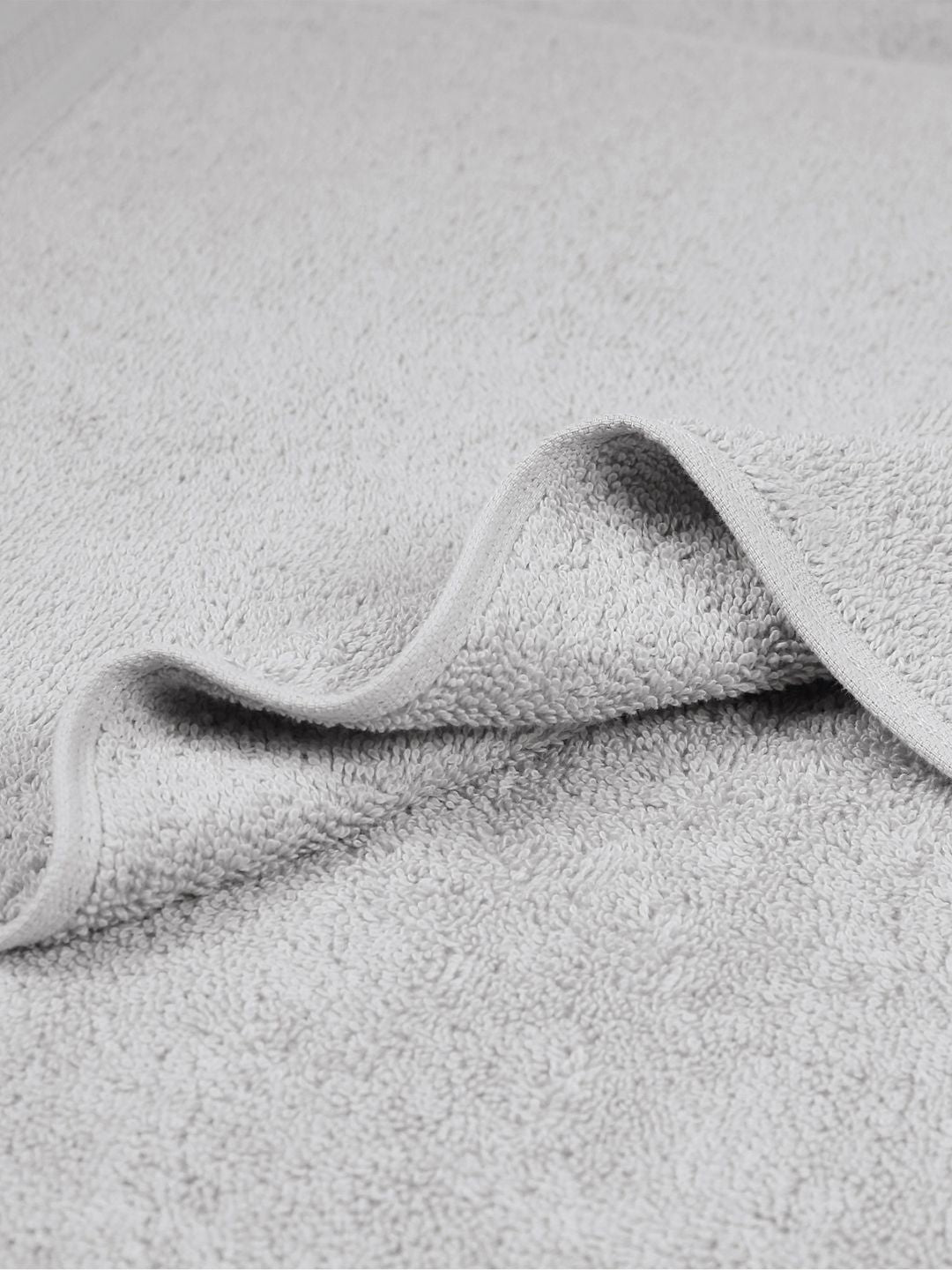 MYTRIDENT Silver-Toned Cotton 500 GSM Bath Towel